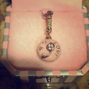 Juicy Couture Pink/Silver Love G & P Cupcake Charm